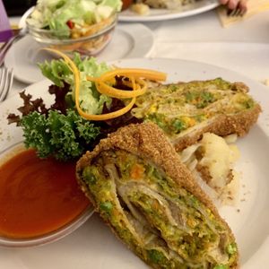 Stuffed pancake - all time favorite at Napfényes Restaurant & Confectionery in Budapest