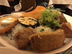 Vegan platter — sooooo good! at Napfényes Restaurant & Confectionery in Budapest