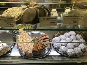 Sweet treats at Napfényes Restaurant & Confectionery in Budapest