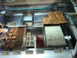 Sweet treats  at Napfényes Restaurant & Confectionery in Budapest