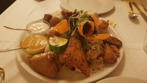 Presented beautifully at Napfényes Restaurant & Confectionery in Budapest