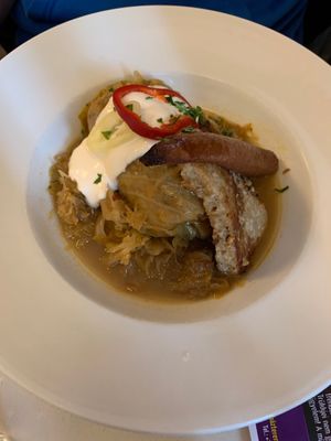 Cabbage roll at Napfényes Restaurant & Confectionery in Budapest