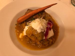 Stuffed cabbage at Napfényes Restaurant & Confectionery in Budapest