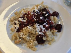 Kaiser crumbs at Napfényes Restaurant & Confectionery in Budapest