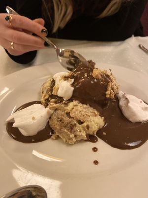 Desert  at Napfényes Restaurant & Confectionery in Budapest