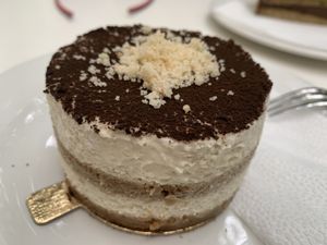 Tiramisu  at Napfényes Restaurant & Confectionery in Budapest