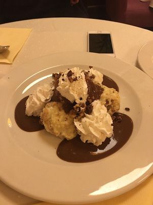 Somló Sponge Cake at Napfényes Restaurant & Confectionery in Budapest