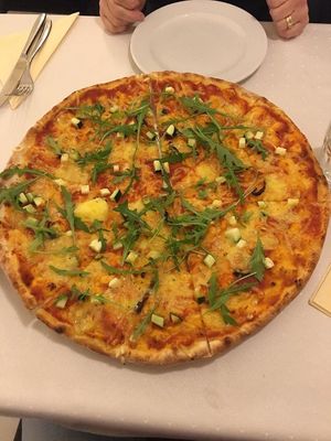 best vegan pizza (I'm Italian, so trust me!) at Napfényes Restaurant & Confectionery in Budapest
