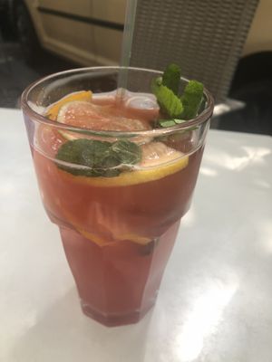 Strawberry Lemonade  at Napfényes Restaurant & Confectionery in Budapest