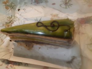 Mozart cake at Napfényes Restaurant & Confectionery in Budapest