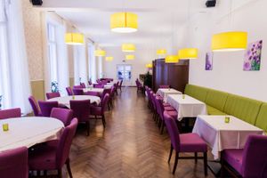 New 2015 design inside at Napfényes Restaurant & Confectionery in Budapest