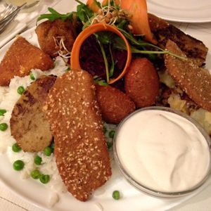 Napfényes Sun Platter for two at Napfényes Restaurant & Confectionery in Budapest