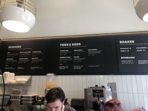 Menu at Planetary Burger in Vancouver