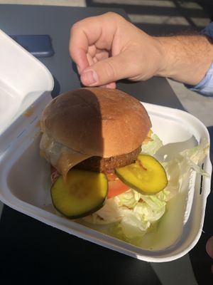 Classic cheeze  at Planetary Burger in Vancouver