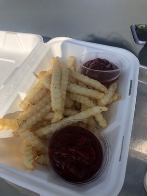 Fries at Planetary Burger in Vancouver