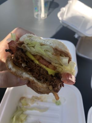 Mini classic cheeze at Planetary Burger in Vancouver