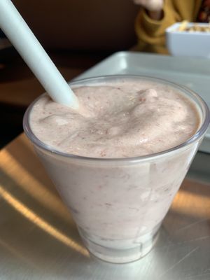 Strawberry Milkshake  at Planetary Burger in Vancouver