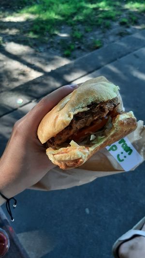Shroom Dip Burger at Planetary Burger in Vancouver