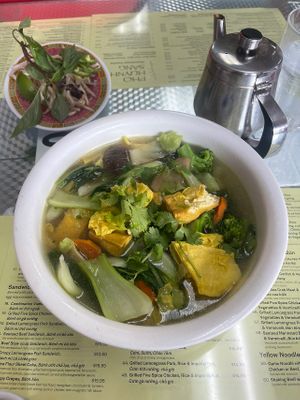 Vegetarian Noodle Soup (vegan)  at Pho Huynh Sang in San Francisco