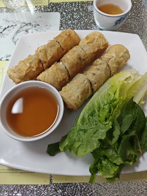 fried spring rolls at Pho Huynh Sang in San Francisco