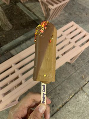Pumpkin chai ice cream pop! 🎃   at Pretty Cool Ice Cream in Chicago