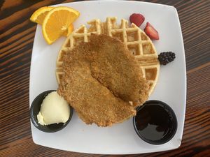 Top view  at Souley Vegan in Oakland