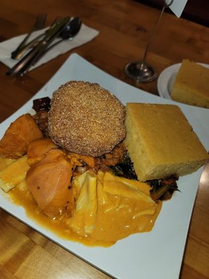 We had the sampler platter and everything was amazing! at Souley Vegan in Oakland