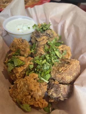 Deez gator bites  at Souley Vegan in Oakland