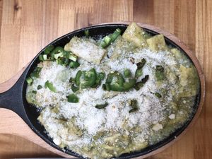 Spinach and jalapeño Mac & Cheeze….. omg, perfect at Souley Vegan in Oakland