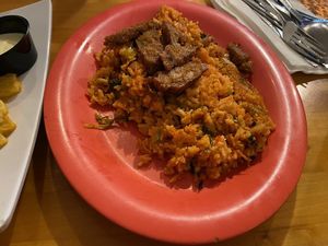 Jambalaya at Souley Vegan in Oakland