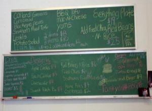 menu at Souley Vegan in Oakland