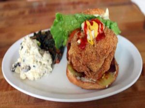 the crispy at Souley Vegan in Oakland