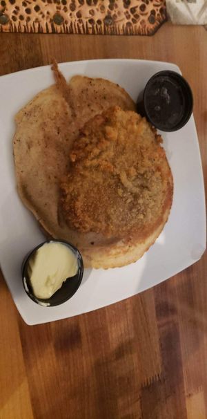 Chicken and pancake at Souley Vegan in Oakland