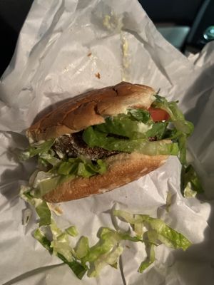 Fried tofu burger   at Souley Vegan in Oakland
