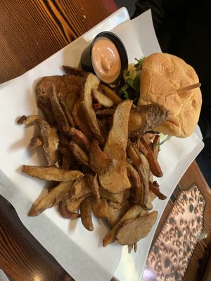 Burger  at Souley Vegan in Oakland