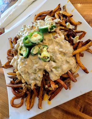 Dirty Cajun Fries (highly recommended) at Souley Vegan in Oakland