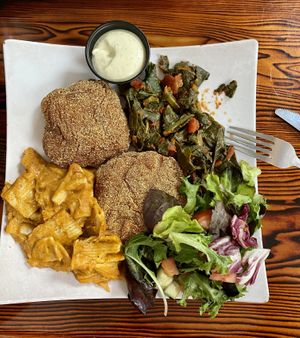 Created my own plate.  at Souley Vegan in Oakland