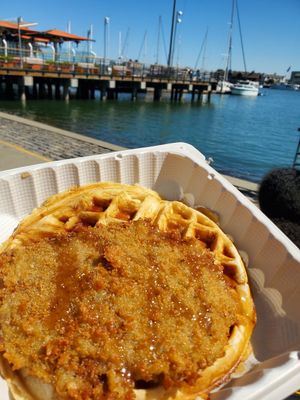 Chicken wafflea at Souley Vegan in Oakland