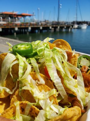 Nachos at Souley Vegan in Oakland