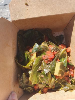 Collard greens  at Souley Vegan in Oakland