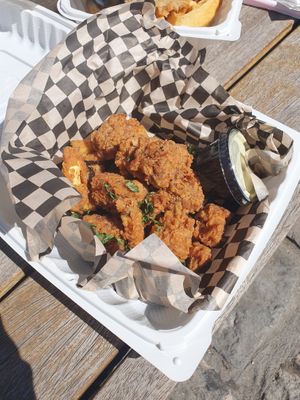 Vegan gator  at Souley Vegan in Oakland