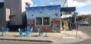 Outside at Briki in Thornbury