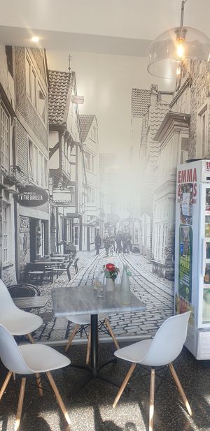 Mural inside at Briki in Thornbury