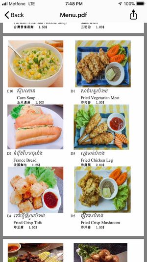 Vegan and vegetarian Food at Zhu Lin Xuan House in Siem Reap