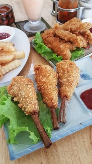 Vegan fried "chicken" :) at Zhu Lin Xuan House in Siem Reap