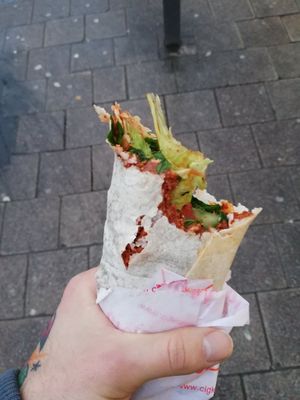 Cigköftewrap at Cigköftem - Mönckebergstraße in Hamburg