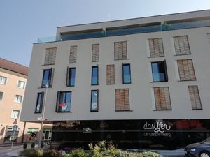Modern exterior at Das Ufer in Steyr
