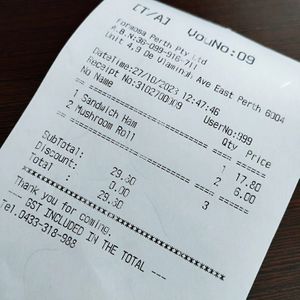 Back again in Oct 2023 and the Vegetarian Sandwich ham and mushroom roll - Yummy at Formosa Garden in East Perth