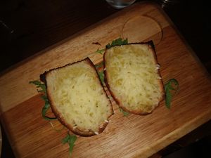 Cheesy garlic bread at Donatellos in Maynooth