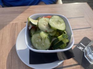 Cucumber salad  at Fresco's in St Petersburg